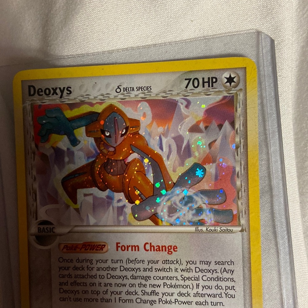 Deoxys Pokémon card